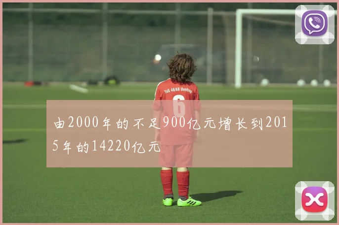 由2000年的不足900亿元增长到2015年的14220亿元